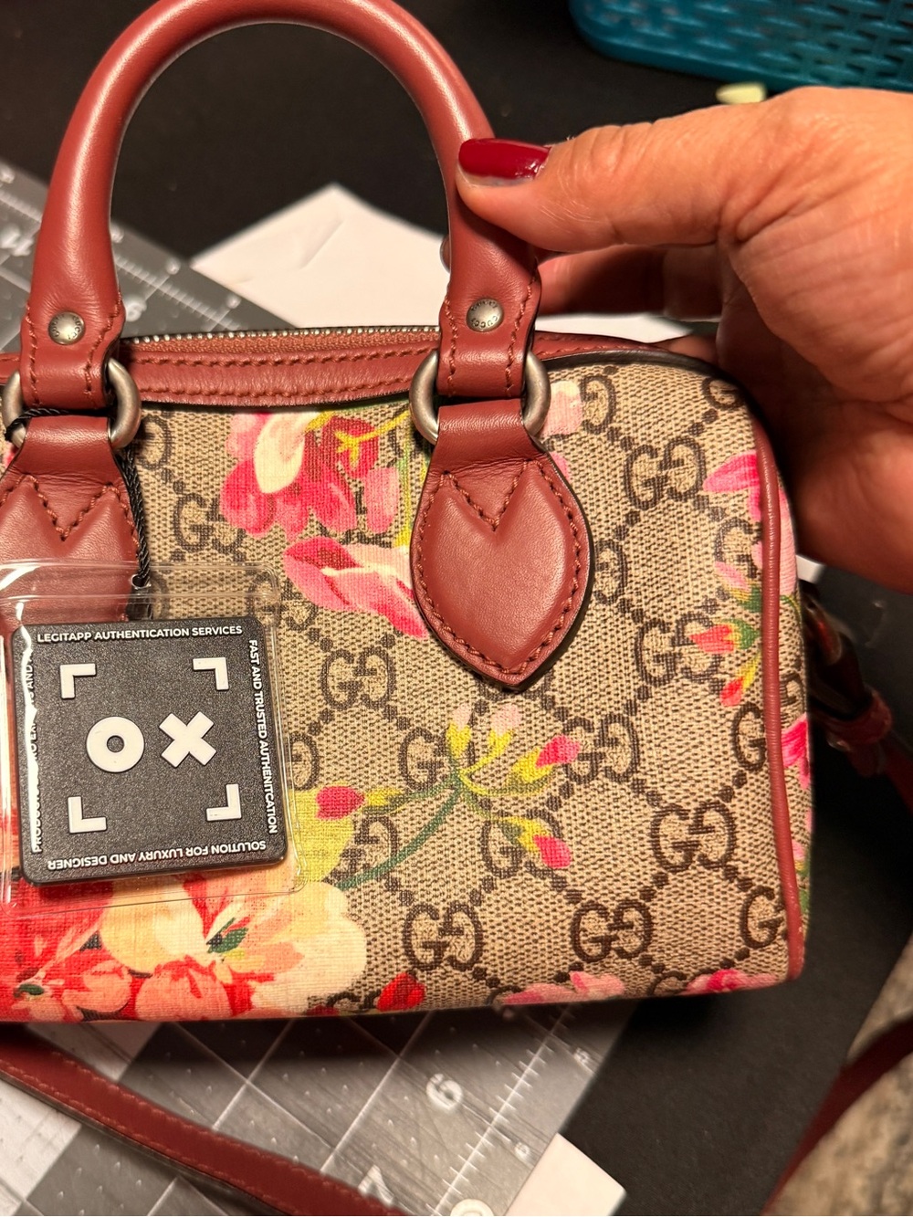 Gucci Floral GG Mini Top-Handle Bag - Authentic Preowned